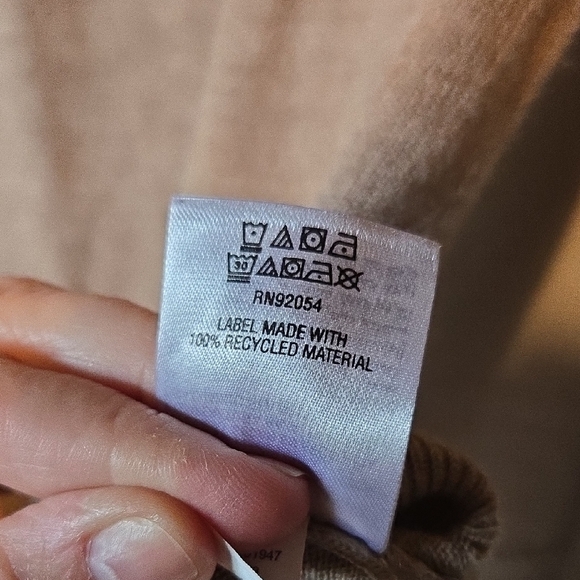 Karen Scott Tan Sweater Zipper Back Size XL - Picture 9 of 9